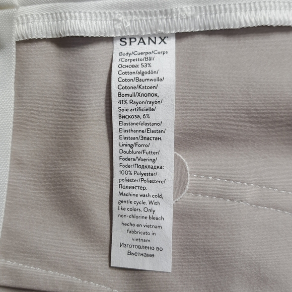 SPANX Women's On-the-Go Leg Wide White Pants With Ultimate Opacity Technology L - Picture 10 of 16